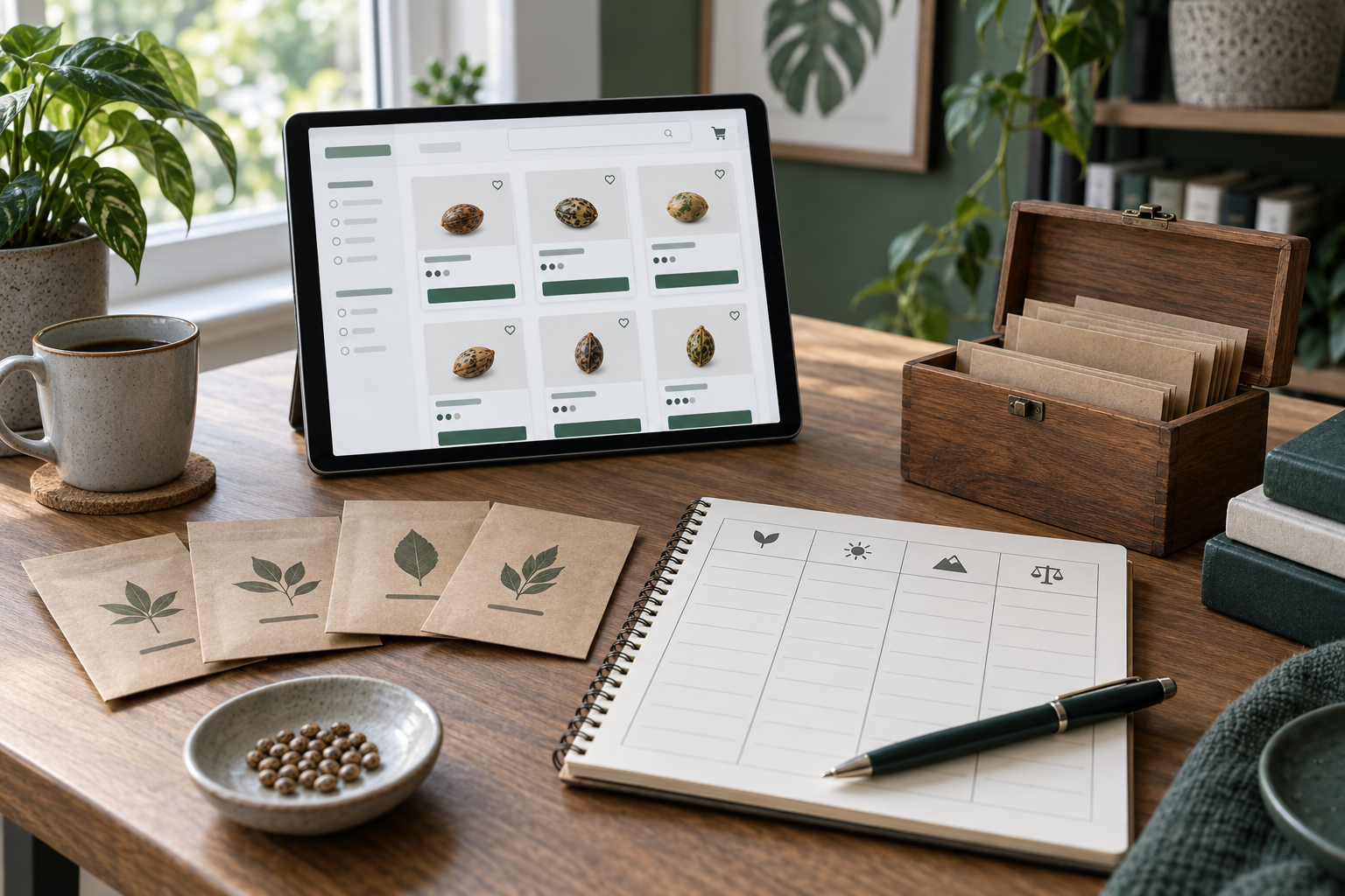 Cannabiszaden vergelijken voor Seedshop vergelijken met de homepage van Master of Seeds