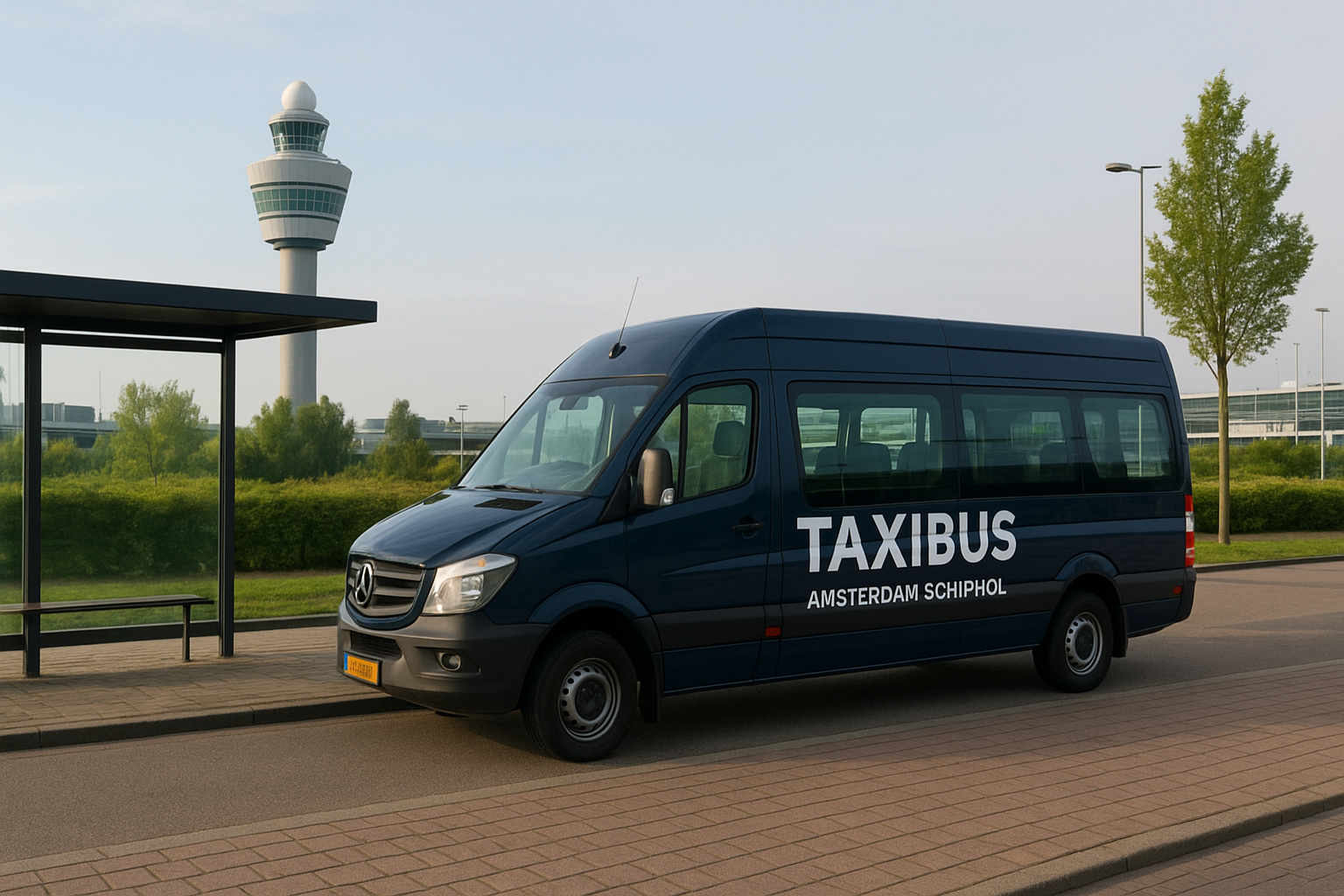Foto bij Taxibus Amsterdam Schiphol: wanneer is groepsvervoer voordeliger?
